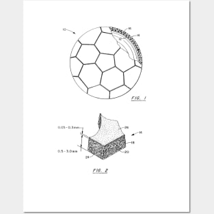 Soccer Ball Vintage Patent Hand Drawing Posters and Art